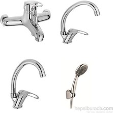 ARÇE Lavabo + Banyo + Evye Bataryası + Duş Takımı