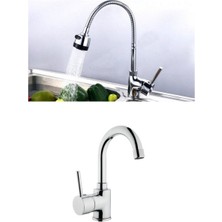 ARÇE Spiralli Evye Ve Lavabo Bataryası