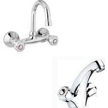 ARÇE Klasik Çevirmeli Mutfak Ve Kartal Lavabo Bataryası