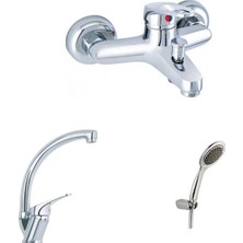 ARÇE Mix Kuğu Evye Ve Banyo Bataryası + Duş Takımı