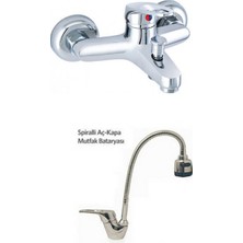 ARÇE Mix Banyo Ve Spiralli Evye Bataryası