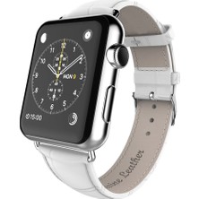 Ally Apple Watch Uyumlu 42Mm Deri Kordon Kayış Crocodile