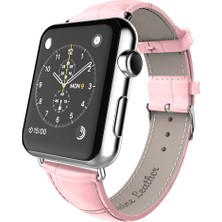 Ally Apple Watch Uyumlu 42Mm Deri Kordon Kayış Crocodile