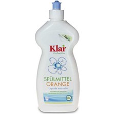 Organik Klar Elde Bulaşık Yıkama Sıvısı Portakal Kokulu 500Ml