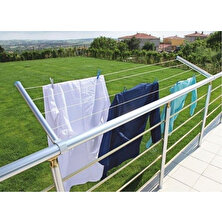 HNC Metal Alüminyum Balkon Çamaşır Kurutma Askısı