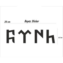 StickerMarket göktürk Beyaz Sticker