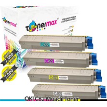 tonermax Oki C822 Muadil Toneri - 1 Set Cmyk