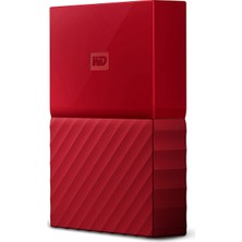 WD My Passport 4TB 2.5" USB 3.0 Kırmızı Taşınabilir Disk WDBYFT0040BRD