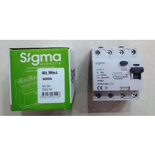 Sigma Yangın Koruma Şalteri 4X40 A 300 Ma