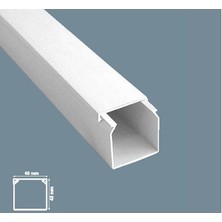 Mutlusan 40X40 Yapışkansız Kablo Kanalı 5 Adet 10 Metre