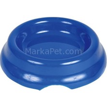 Trixie kedi plastik yem su kabı 0 , 2lt / 11cm Mavi
