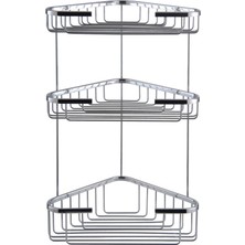 ARÇE Pirinç Üzeri Paslanmaz Krom 3 Lü Köşelik