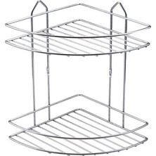 ARÇE Paslanmaz Krom 2 Li Köşelik(Şampuanlık)