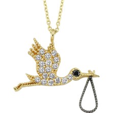 Altınsepeti Altın Çocuk Getiren Leylek Kolye As1129Kl