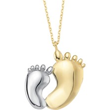 Altınsepeti Bebek Ayak İzi Altın Kolye As1101Kl