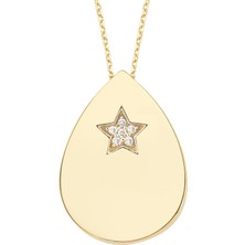 Altınsepeti Damla Yıldızlı Altın Kolye As1111Kl