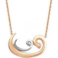 Altınsepeti Taşsız Altın İkili Vav Kolye As980Kl