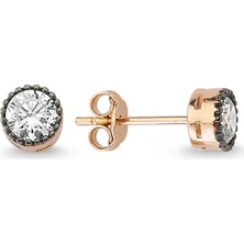 Altınsepeti Altın Elmas Modeli Tektaş Rose Küpe As143Kp