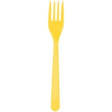 Kikajoy Plastik Çatal Sarı