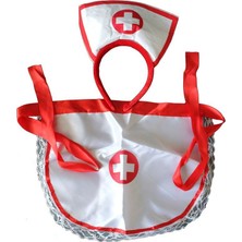 Pandoli Hemşire Parti Seti Taç Önlük