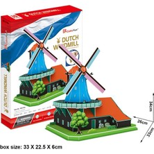 Cubic Fun 3D Puzzle 71 Parça Yel Değirmeni - Hollanda