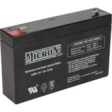 Micron 6V 7AH Bakımsız Kuru Akü