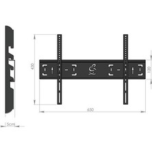 Cix Multibox MB-32 26"-37" Sabit Askı Aparatı