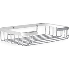 Çelik Banyo Tacı Teklı Kare Sampuanlık  22*15 Cm