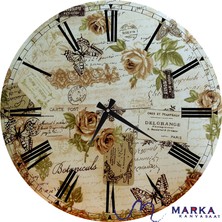 Markakanvas Ahşap Duvar Saati