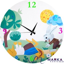 Markakanvas Ahşap Duvar Saati