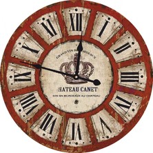 Markakanvas Ahşap Yuvarlak Duvar Saati