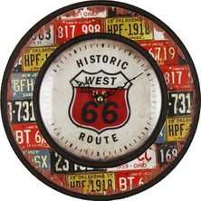 Markakanvas Ahşap Yuvarlak Duvar Saati