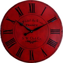 Markakanvas Ahşap Yuvarlak Duvar Saati