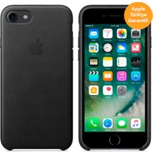 Apple iPhone 8 - iPhone 7 Deri Kılıf - Siyah - MMY52ZM/A (Apple Türkiye Garantili)