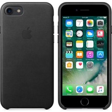 Apple iPhone 8 - iPhone 7 Deri Kılıf - Siyah - MMY52ZM/A (Apple Türkiye Garantili)