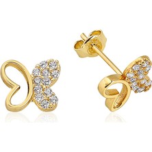 AltınSepeti Kelebek Altın Küpe AS119KP