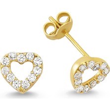 AltınSepeti Altın Kalp Küpe AS26KP