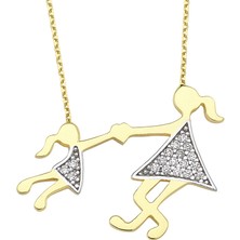 AltınSepeti Altın Anne Kız Kolyesi AS1254KL