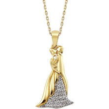 AltınSepeti Dans Eden Gelin Damat Altın Kolye AS712KL