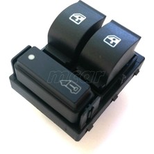 Wolcar Citroen Jumper 3 Cam Açma Anahtarı Sol - Çerçevesiz