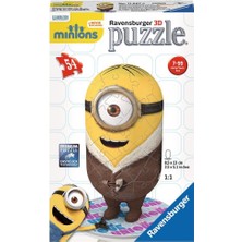 Ravensburger 116676 - 54 Parça 3D Minons B Silly Puzzle (Plastik Parçalı)