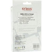 Syrox Micro USB Araç Şarj Cihazı