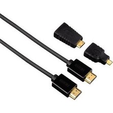 Hama HS HDMI Ethernet 1.5m + A-MiniC+ A-MicroD Adaptör