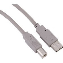 Hama USB 2.0 A Fiş - B Fiş Gri 1.8m