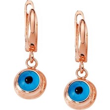 Bella Gloria Nazarlı Rose Gümüş Küpe (Gp00193)