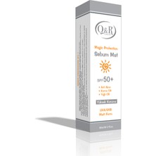 Q&R Sebum Mat Güneş Kremi 50Ml