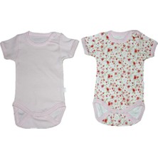 Bebetto Kız Bebek 2'li Penye Kısa Kollu Body