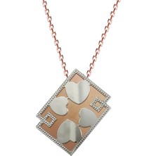 Altınsepeti Gümüş Altın Kaplamalı Kalp Motifli Kolye G224Kl