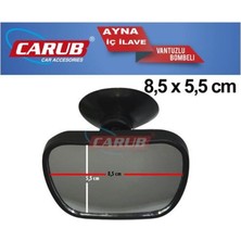 Carub İç Dikiz Aynası Vantuzlu Bombeli Oval