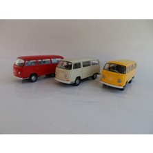 Welly Volkswagen Microbus T2 - 3'lü Set